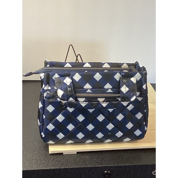 LUG Jitterbug Crossbody Navy Gingham NWT - Picture 2 of 3